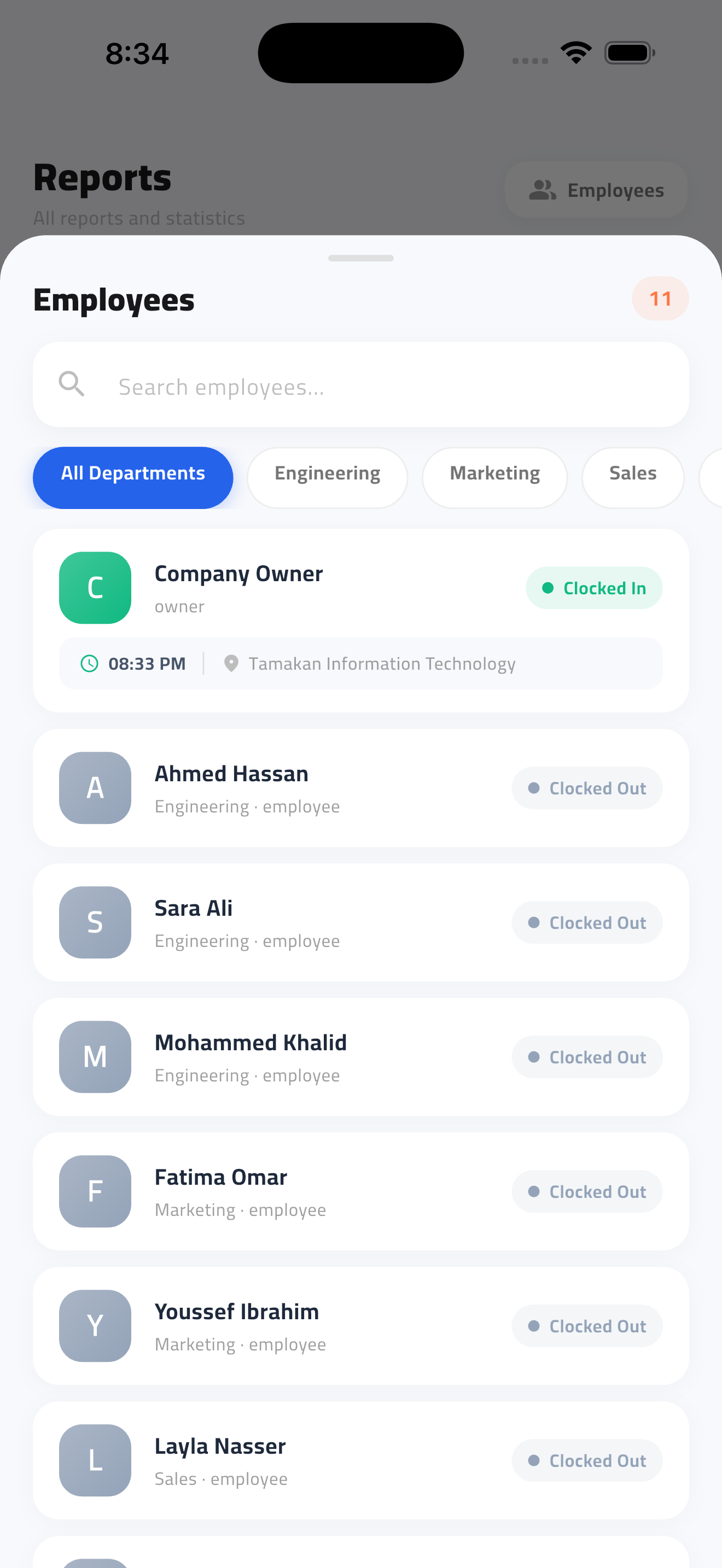 PassMH Employee List