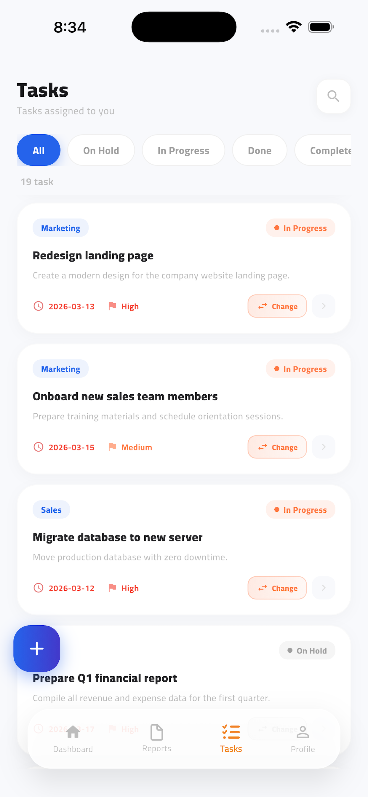 Task management on iPhone and iPad