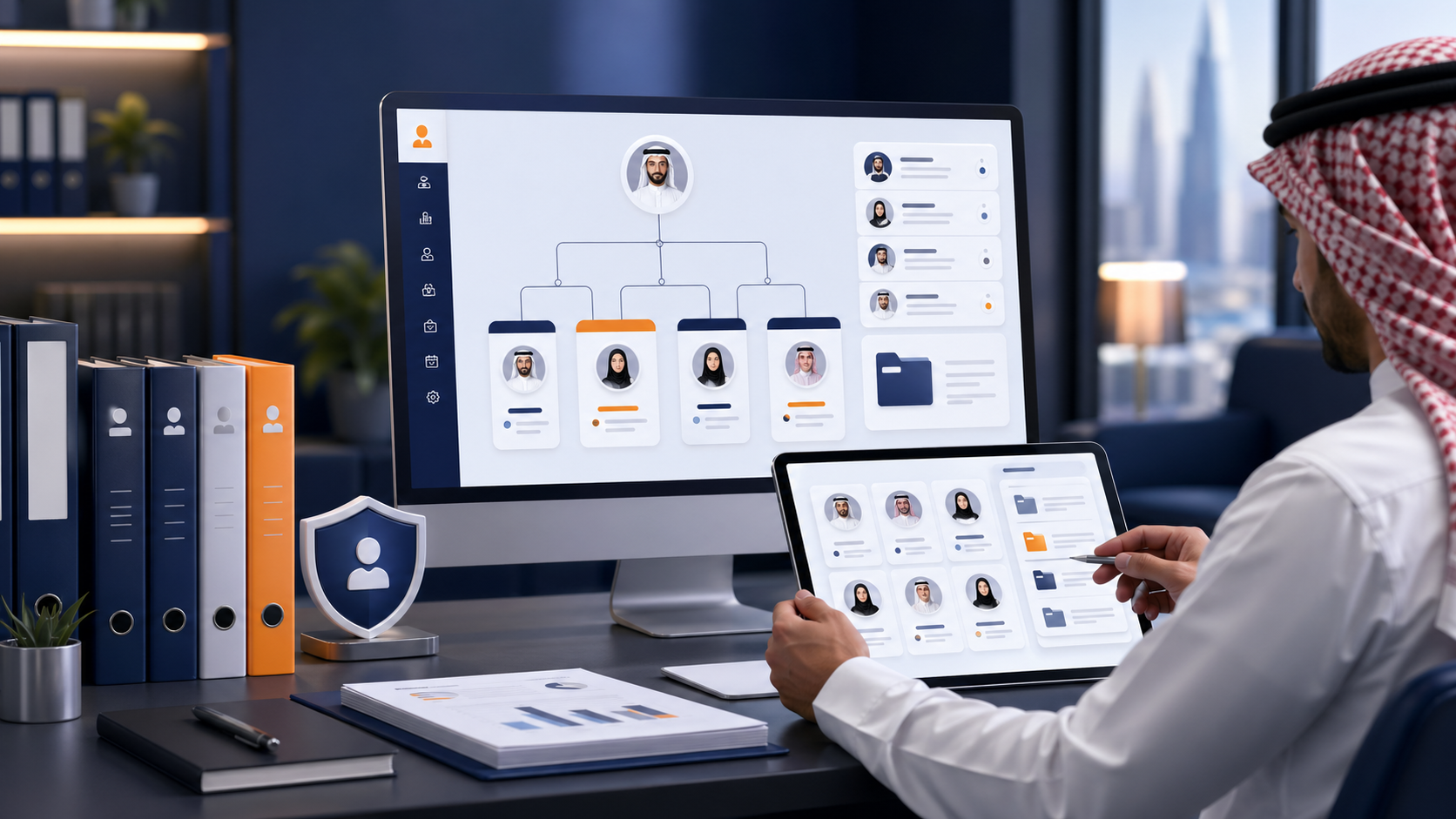 تنظيم بيانات الموظفين والأقسام في Passmh