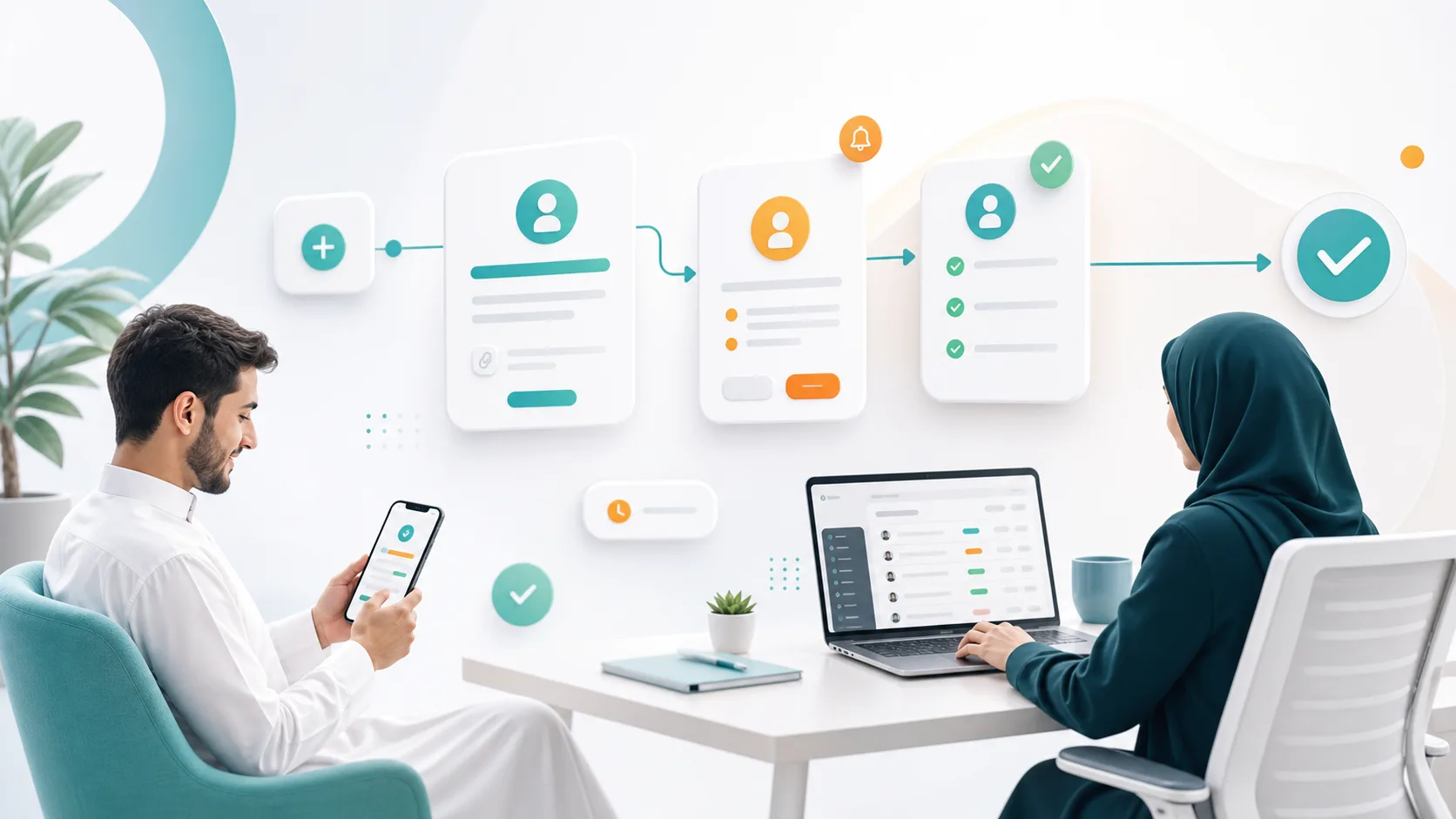 تبسيط طلبات الموارد البشرية ومسارات الموافقة