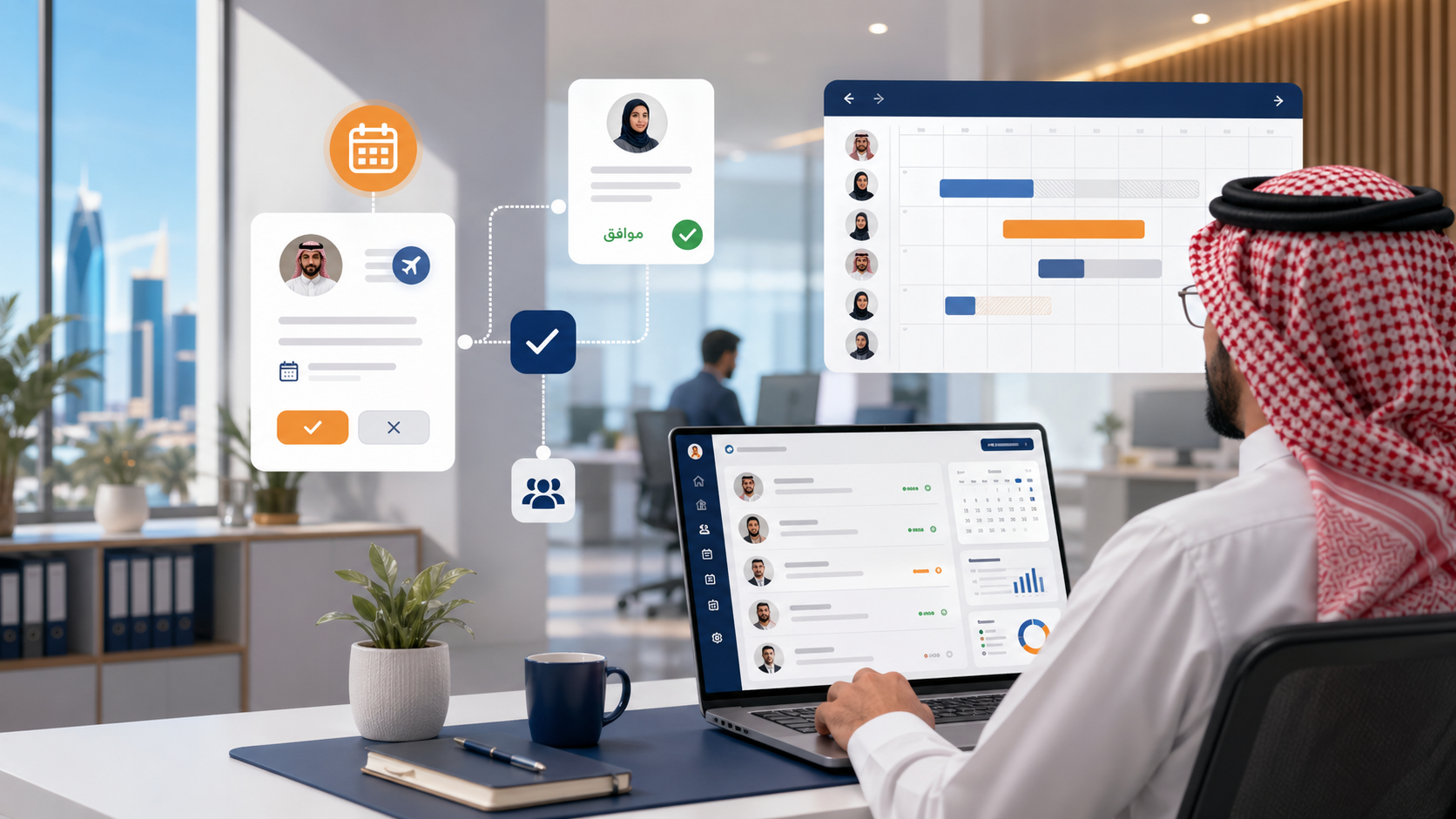إدارة الإجازات رقمياً مع Passmh: طلبات أوضح وموافقات أسرع